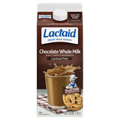 Lactaid Chocolate Whole Milk, half gallon