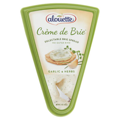 Alouette Crème de Brie Garlic & Herbs Delectable Brie Spread, 5 oz