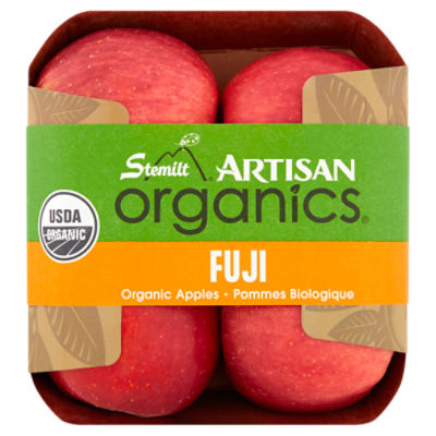 Stemilt Artisan Organics Fuji Organic Apples, 4 count