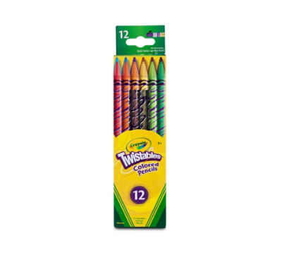 Crayola Nontoxic Twistables Colored Pencils, 12 count