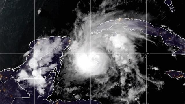 Hurricane Beryl is seen in the Caribbean in a satellite image at 8:50 a.m. EDT, July 4, 2024. 