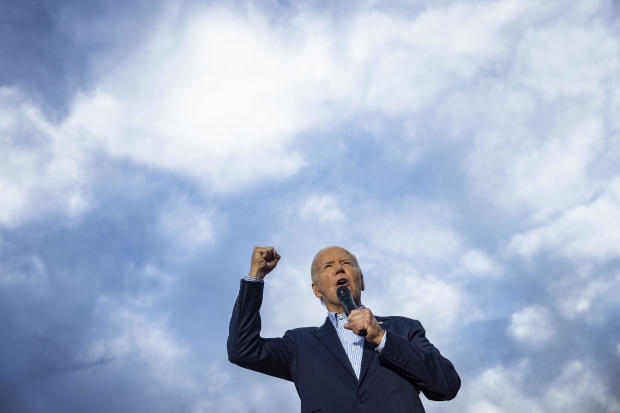 President Joe Biden speaks during a 4th of July event on the South Lawn of the White House on July 4, 2024 in Washington, DC. 