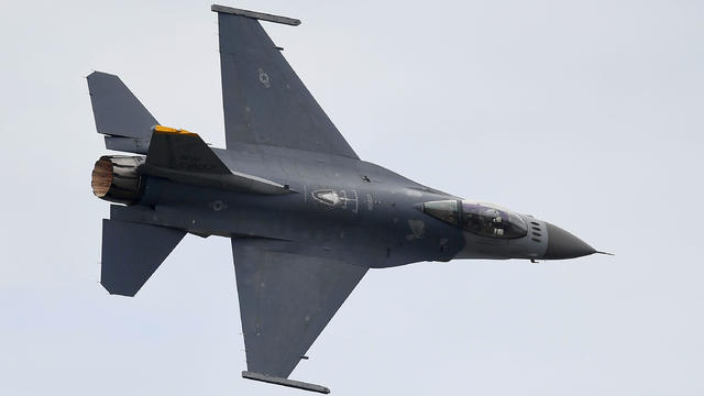 A United States Air Force F-16 fighter jet performs during the T150 Defence Force Air Show on Oct. 15, 2016, in Townsville, Australia. 