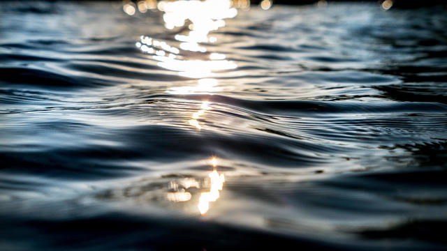 surface of water of a lake 