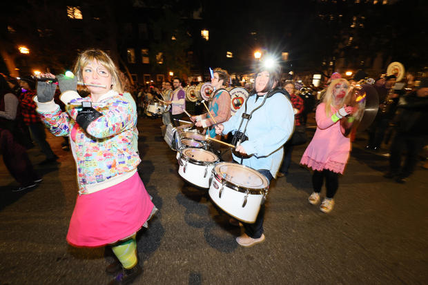 Attendees of the 2023 New York City Halloween Parade on October 31, 2023 in New York City. 