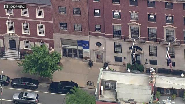 An aerial view of Marymount Manhattan College's Carson Hall. 