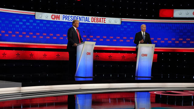 President Joe Biden former President Donald Trump during the presidential debate 