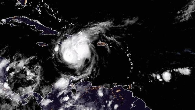 Hurricane Beryl is seen in the Caribbean in a satellite image at 8:20 a.m. ET, July 2, 2024. 