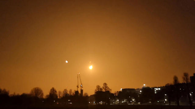 A view of a small asteroid passing through Earth's atmosphere in Brighton 