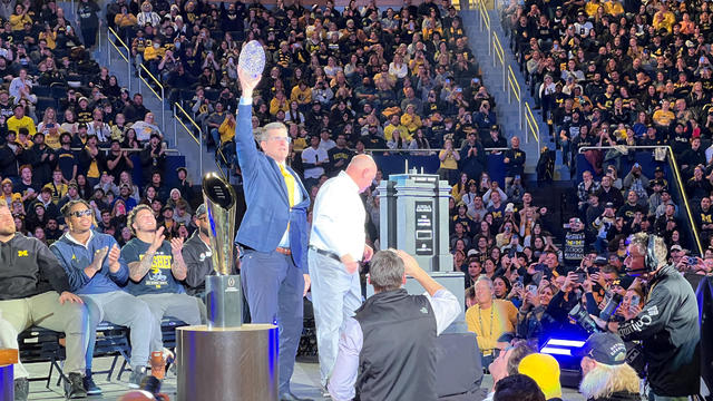 Michigan celebration at Crisler Center 