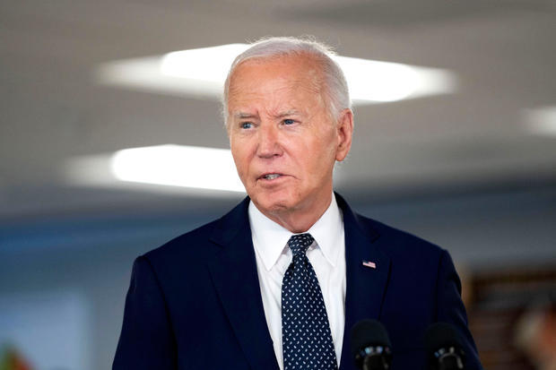 President Biden speaks in Washington, D.C., on Tuesday, July 2, 2024.  