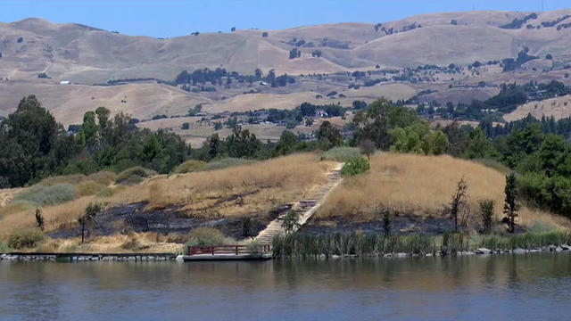 Lake Cunningham Park fire burn scar 