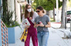 Violet Affleck and Jennifer Garner 