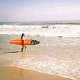 surfer in New Smyrna Beach