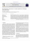 Research paper thumbnail of The hydrodynamic characteristics of a single suspended row of half pipes under regular waves