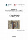 Research paper thumbnail of Call for paper "The Medieval Reception of the Letters of Paul",  29 June – 1 July 2023, Toruń, Poland