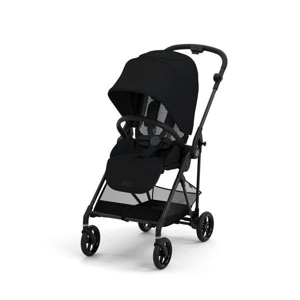 Cybex Melio Carbon 3.0 Ultra Lightweight Compact Stroller Moon Black