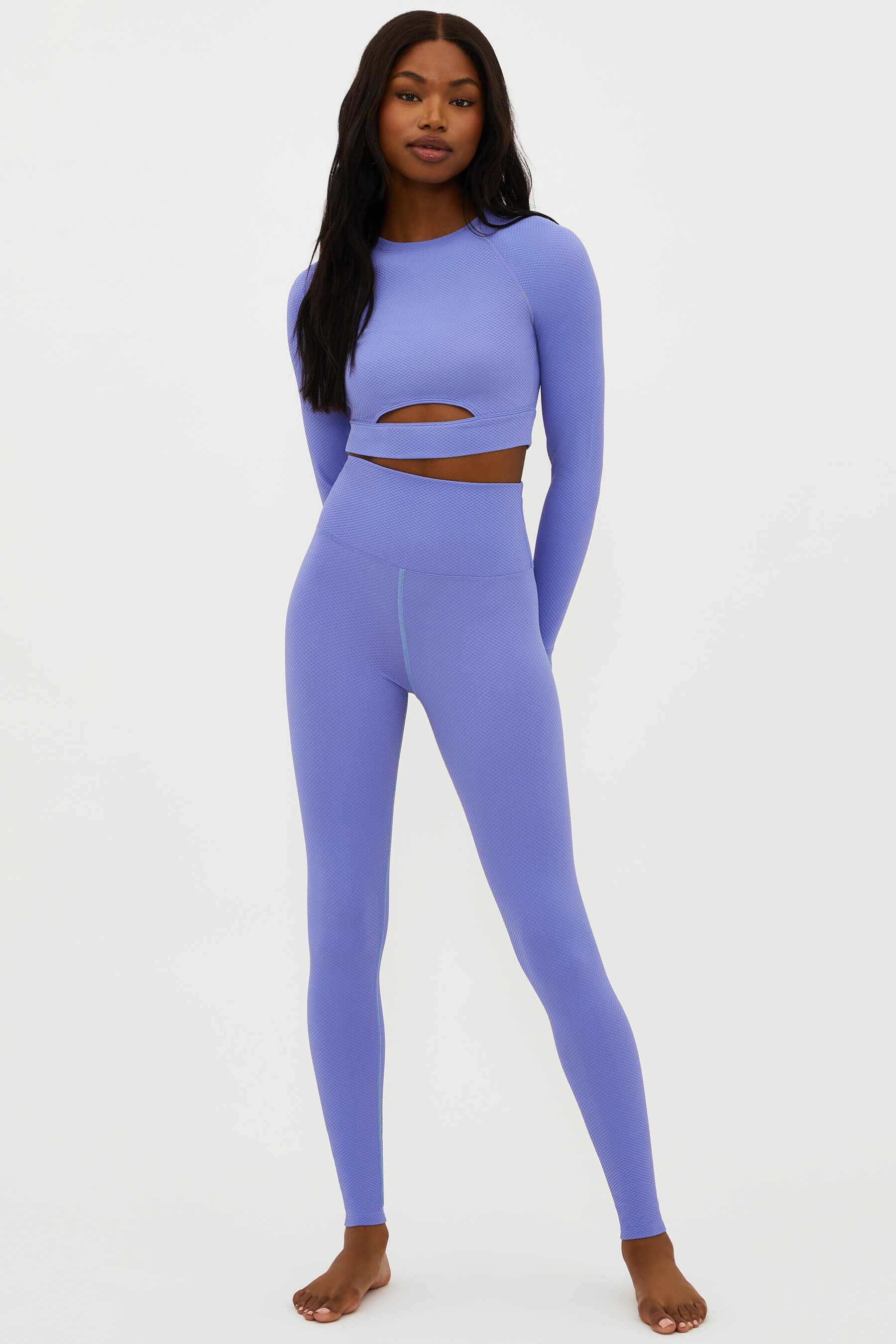 Piper Legging Periwinkle Waffle