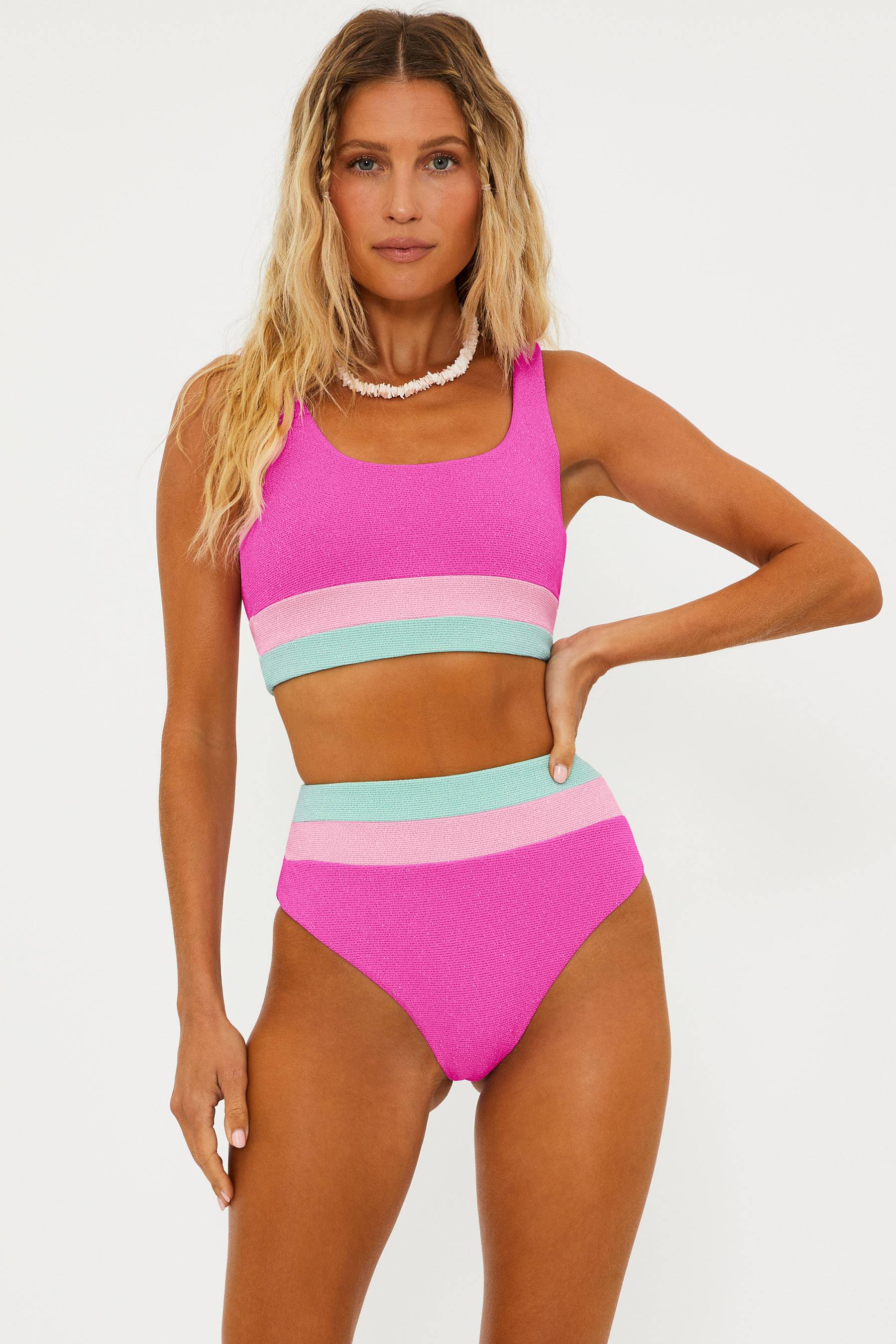 Mackenzie Top Blossom Colorblock Scrunch