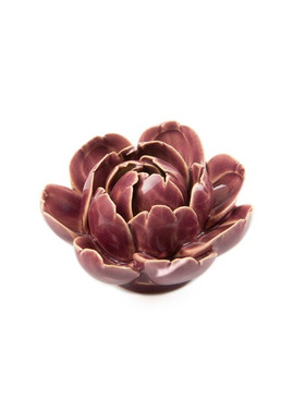 Ceramic Flower Wall Art Peony Purple 7