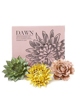 Ceramic Flower Wall Art Dawn Box Set