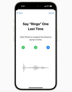 Setting up Vocal Shortcuts on an iPhone running iOS 18.