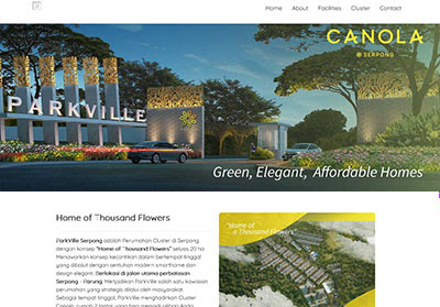 website perumahan serpong canola