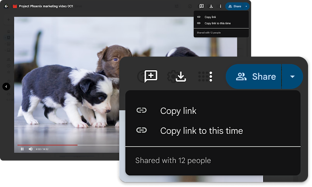 Share a link to a specific time in a Google Drive video
