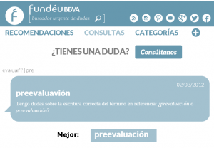 FUNDÉU, Preevaluavión, martes octubre 16 2018A