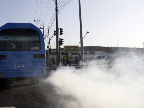 Bus chimenea del SITP Provisional. Foto: Carlos Ortega / EL TIEMPO (2017)