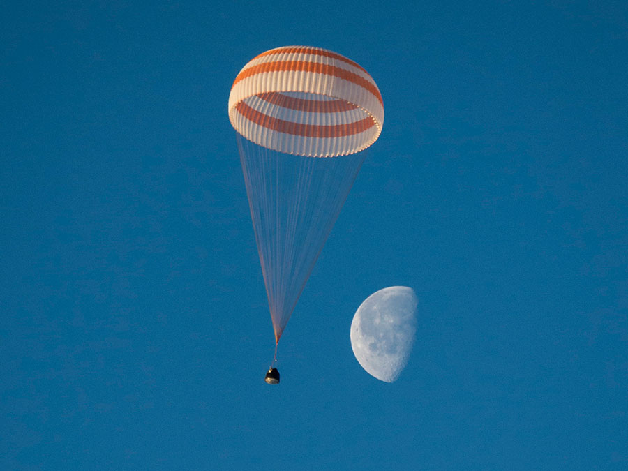 The Soyuz TMA-14M spacecraft