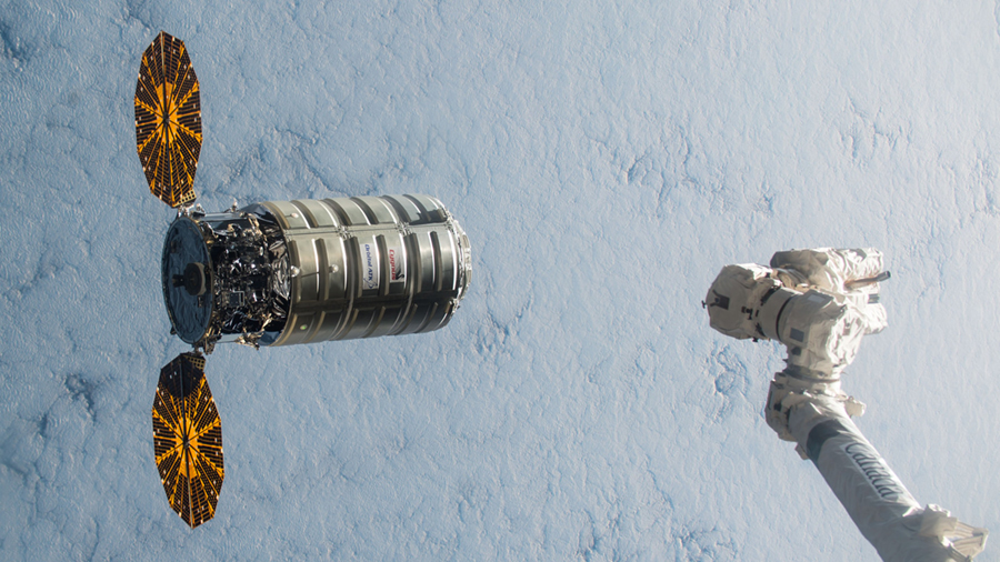 Cygnus Spacecraft Before Capture