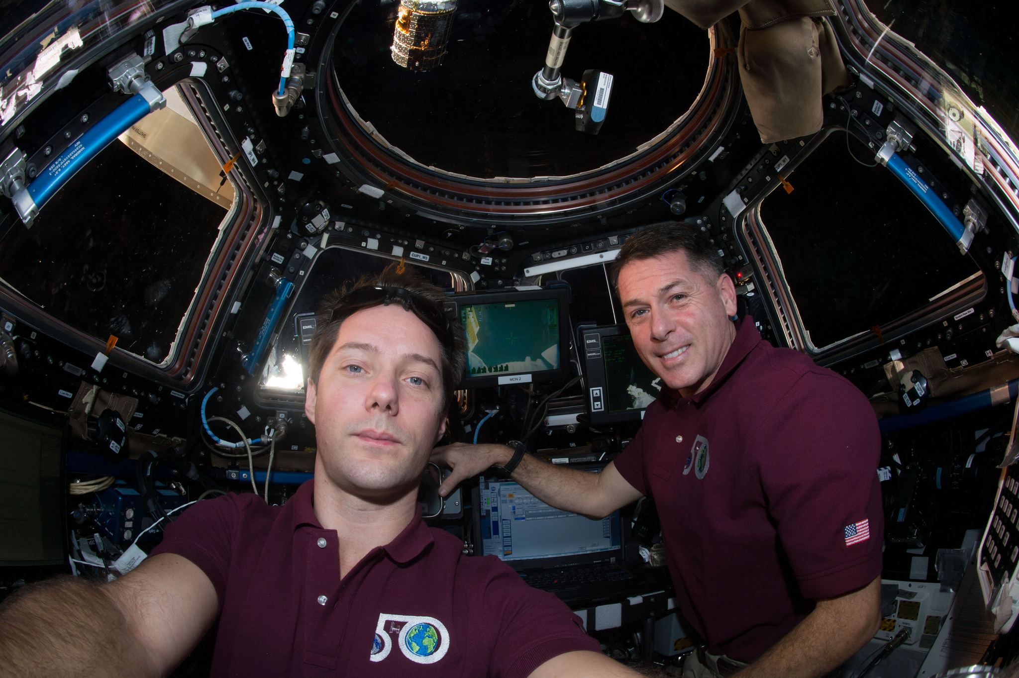 Astronauts Thomas Pesquet and Shane Kimbrough
