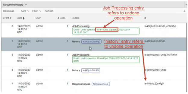 Computer image showing Jobs Processing Smart Filter and Document History detail.