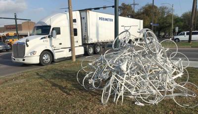 City starts removing Ghost Bike memorial, then stops