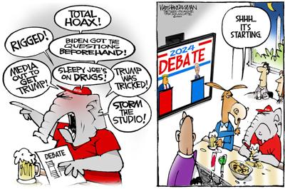 Walt Handelsman: Pre-Debate Talking Points