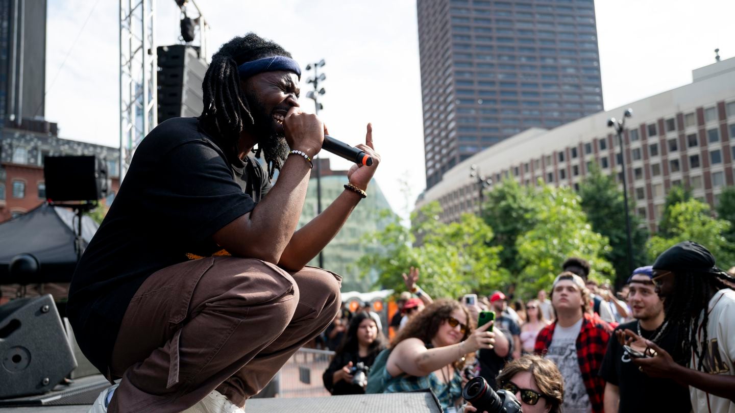 Latrell James performs at the GLD FSTVL held at City Hall Plaza in Boston in 2023. James is among the Boston artists who will take the stage for the upcoming locally focused Home Alone Fest.