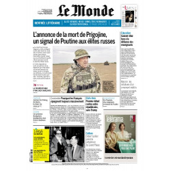 Le Monde papier n° 24460 daté 25 août 2023