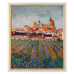 "Vue des Saintes-Maries-de-la-Mer", Vincent van Gogh