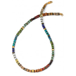 Collier "Cubes arc-en-ciel"