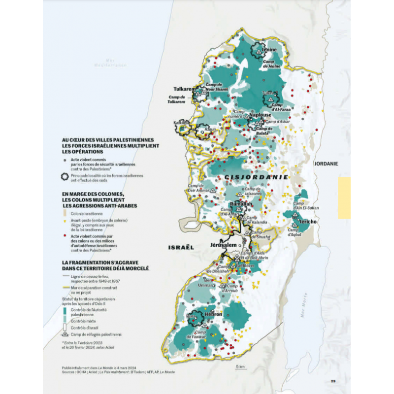 40 cartes pour comprendre le conflit Israël - Palestine (version numérique)