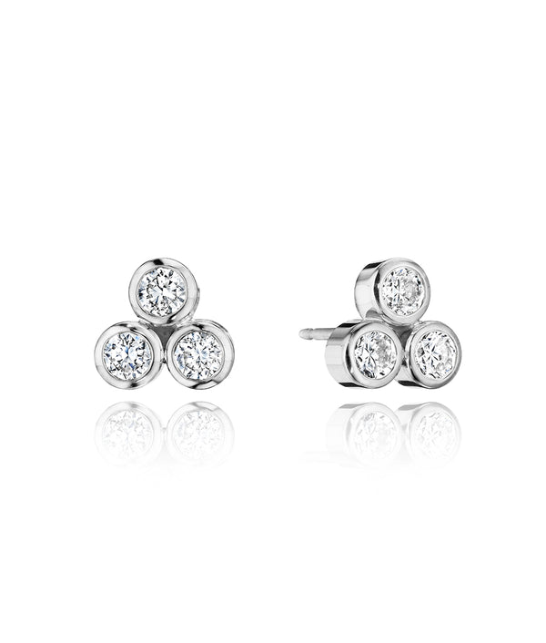 Aura Trio Diamond Earrings