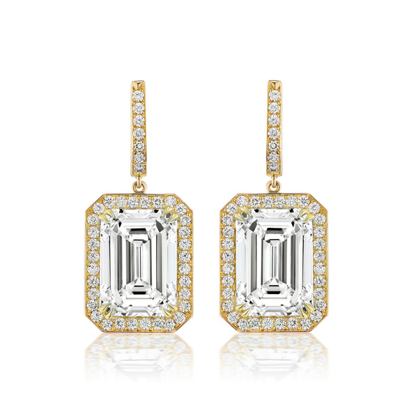 Constellation White Topaz & Diamond Earrings