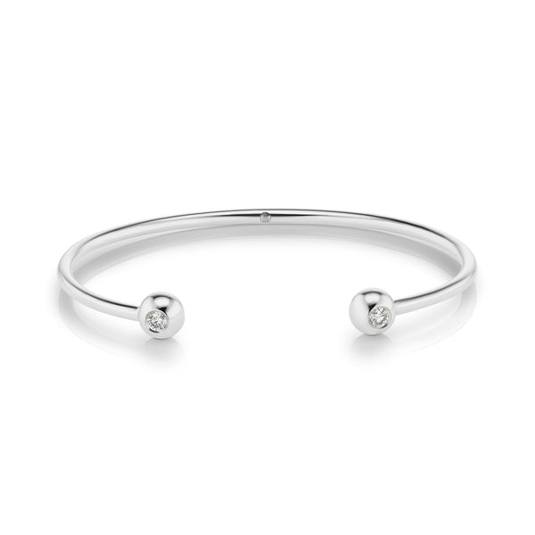 Aura Double Diamond Bangle, Large