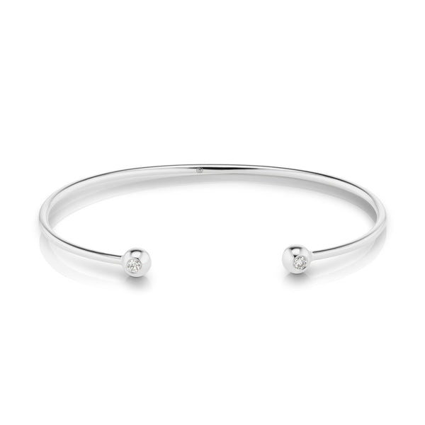 Aura Double Diamond Bangle, Small