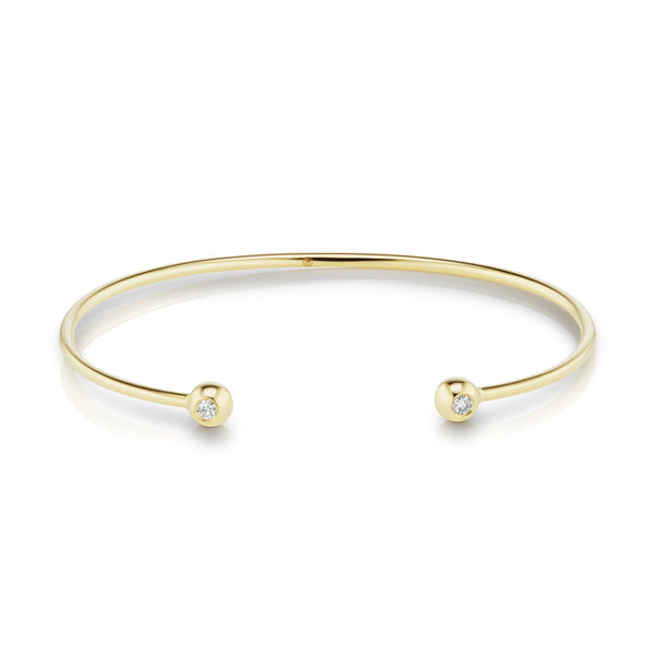 Aura Double Diamond Bangle, Small