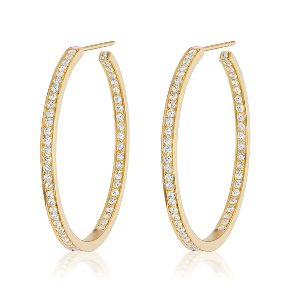 Athena Diamond Hoops