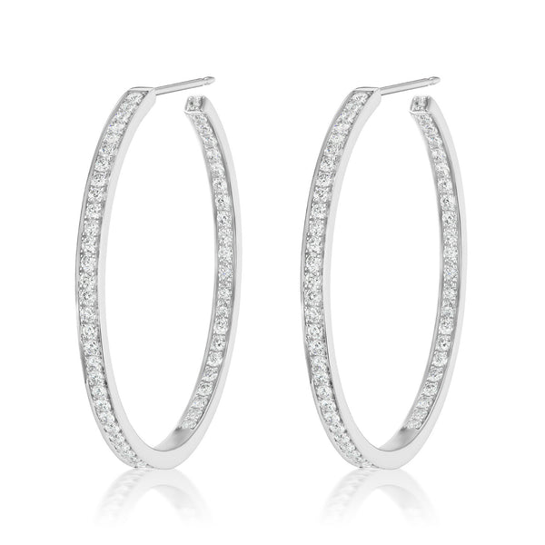 Athena Diamond Hoops