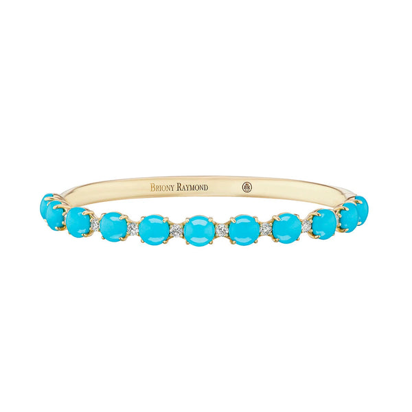 Turquoise & Diamond Confetti Bangle