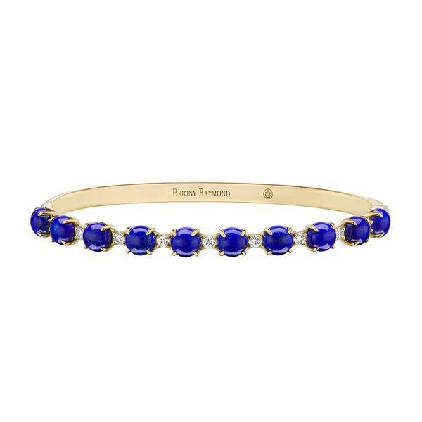 Lapis & Diamond Confetti Bangle